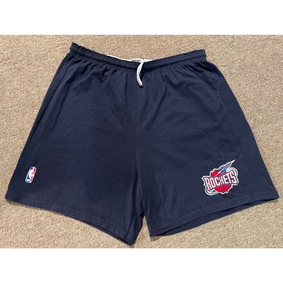 Vintage 90s Mens XL Houston Rockets NBA Basketball Athletic Drawstring Shorts